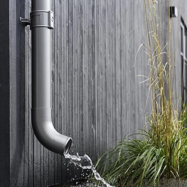 ガルバリウム鋼板製の雨樋セット