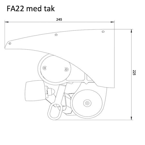 FA22：オーニングの断面形状