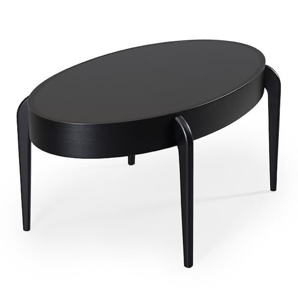 楕円形のテーブル：Center Oak black
