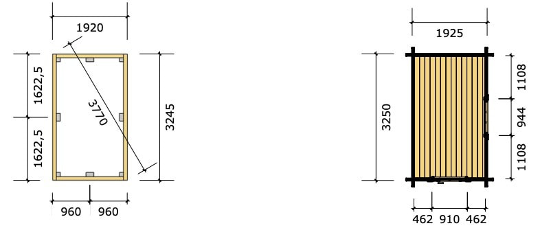 クリッペン（6m2）：平面図＆基礎図