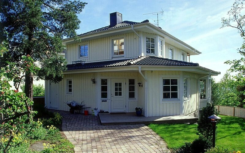 和風住宅のようなスウェーデンの住宅