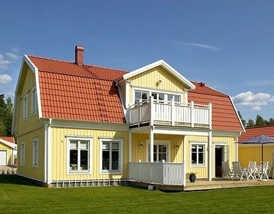 可愛らしい北欧の屋根形状
