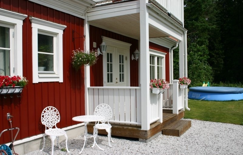 スウェーデンのダーラナ地方の古き良き家