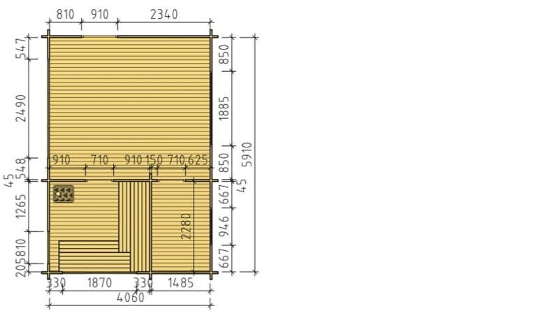 スバットシャーン（25m2）：平面図＆基礎図-2