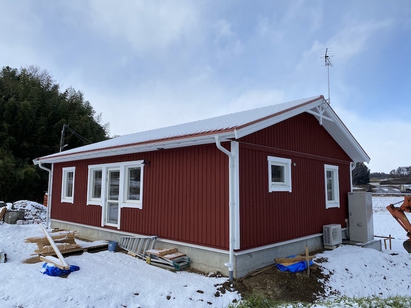 スウェーデンの屋根材＆雨樋仕上げ