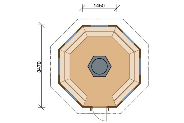 八角形のルストヒュース（10m2）