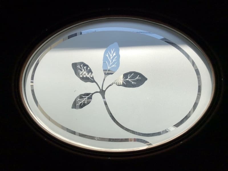 玄関ドアのデコールガラス