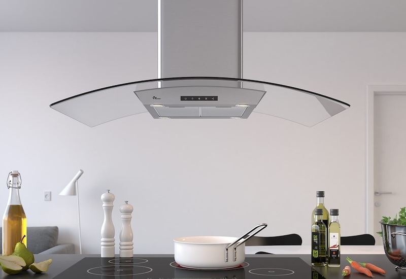 スタイリッシュなレンジフード