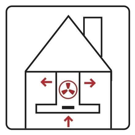 キッチンへ排気をリターン