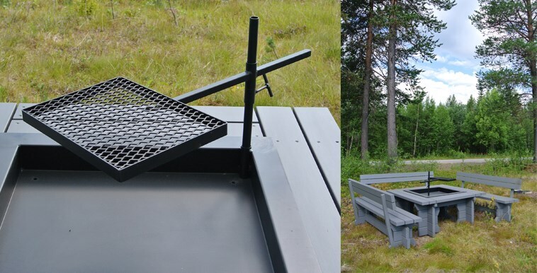 専用グリルパン＆支持棒