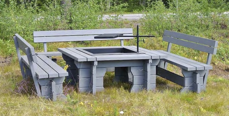 ラップランド地方のバーベキューグリル