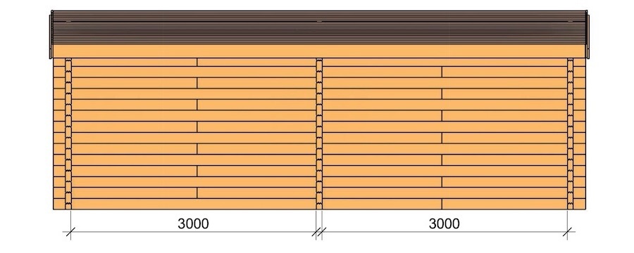 Stiltje（ダブル）：立面図