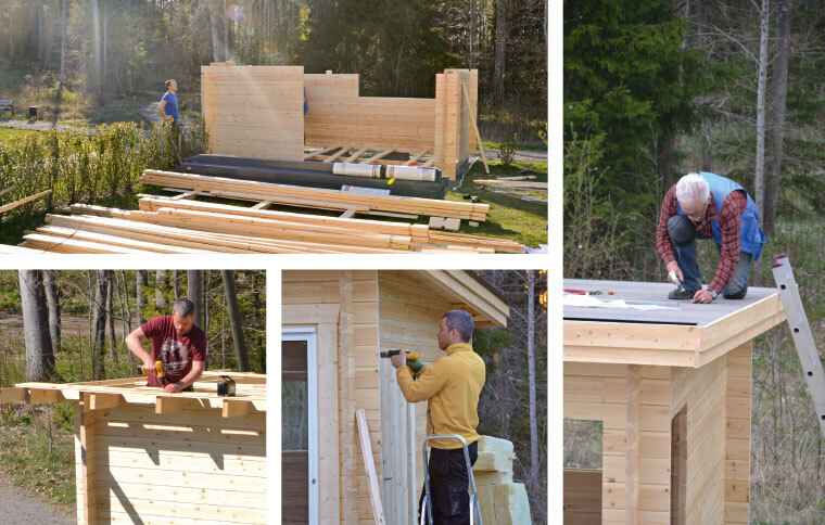 北欧住宅キットの組み立て