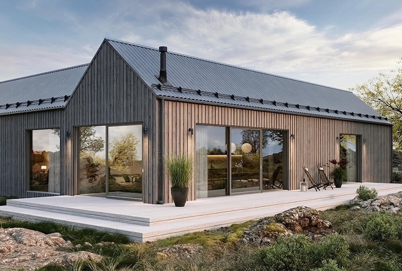 北欧スウェーデンに建つ住宅