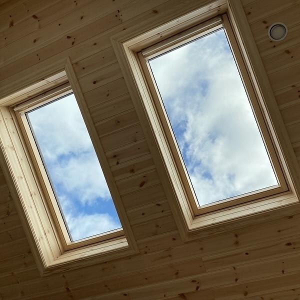 3層ガラスのトップライト